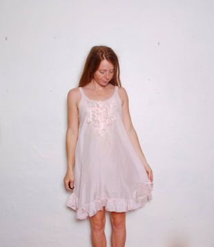 des années 80 petite nuisette en soie volante chemise de nuit rose glissement womens lingerie vintage vêtements furhatguild robe dentelle girlie edwardian garniture boho
