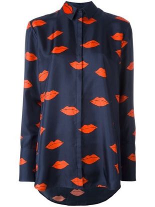 Chemise Imprimée Lèvres par Victoria Beckham