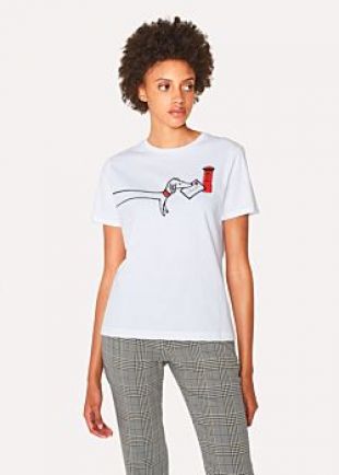 Tee shirt Femme Blanc 'Paul's Letter'