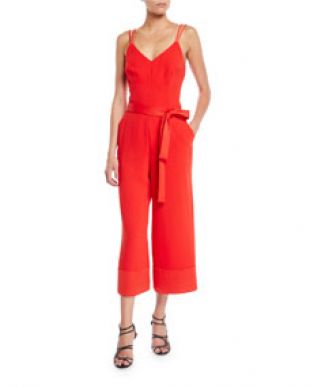 Trina Turk - Trina Turk Cloud Sleeveless Jumpsuit w/ Tie Waist