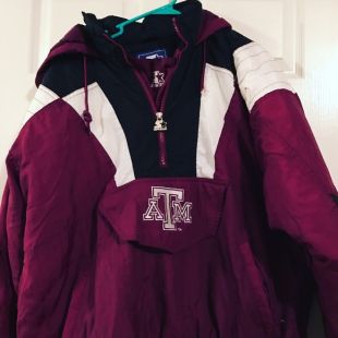 Texas aTm vintage starter jacket coat