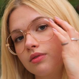 Très rétro années 80 Vintage Jeff banques lunettes cadre chaleureux translucide avec une forme Super très bon goût