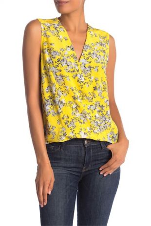 Rag & Bone Victor Sleeveless Wrap Blouse