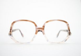 Lunettes vintage des années 70 | Ecaille lunettes cadre rond claire | NOS années 1970 lunettes | Lunettes de soleil Neuve d’époque Caviar colossale