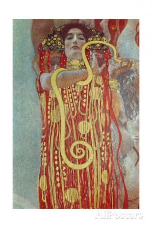 Hygieia, Detail from Medicine, 1900-1907  By: Gustav Klimt
