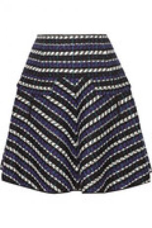 OSCAR DE LA RENTA - Jacquard wool-blend skirt