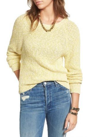 Free People - Electric City Pullover Sweater (Chartreuse)