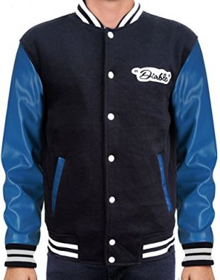 OBX Fashion - OBX Mens Blue Tox Varsity Jacket for Diablo Fans