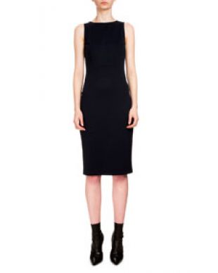 Altuzarra - Altuzarra Shadow Sleeveless Sheath Dress, Navy