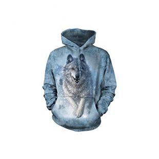 The Mountain - The Mountain Snow Plow Hsw Adult Hoodie, Blue, Large