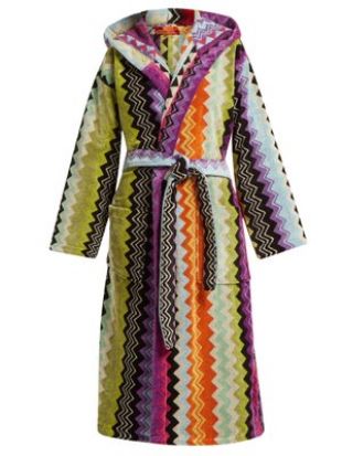 Giacomo hooded bathrobe by Missoni