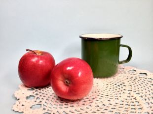 Émail vert vintage mug Wabi Sabi soviétique mug vert coupe Made in URSS tasse pour le camping