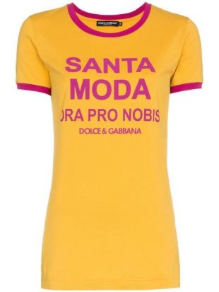 Dolce & Gabbana T shirt à Imprimé Santa Moda
