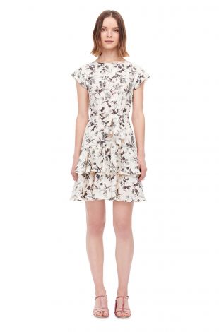 Rebecca Taylor - Sofia Fleur Silk Dress Rebecca Taylor
