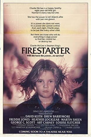 Private: Firestarter 1984 Authentic 27" x 41" Original Movie Poster Drew Barrymore Horror U.S. One Sheet Advance