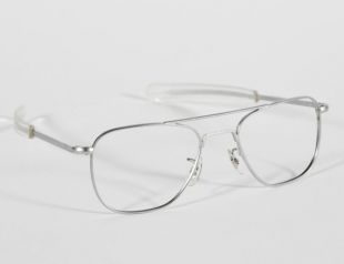 Vintage neuf Randolph génie Chrome mat Aviator lunettes lunettes de soleil encadre NOS militaire ancien Stock