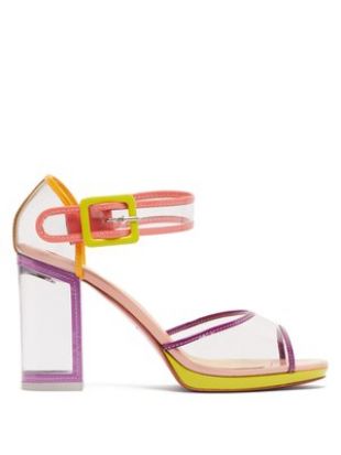 Babaclara 100 patent leather and PVC sandals