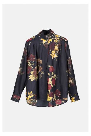 blouse à fleurs