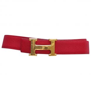 Hermès Red belt in leather  5723443