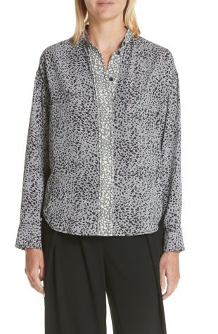 Rag & Bone - Christie Cheetah Print Silk Shirt