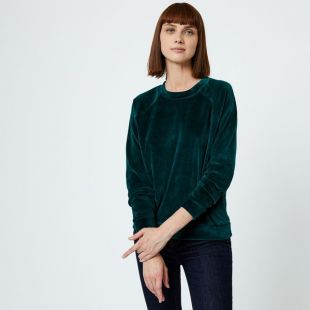 Sweat manches longues velours par Monoprix