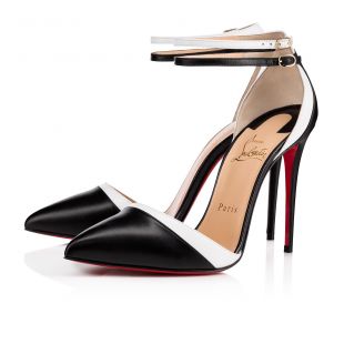 Uptown Double 100 Black/Latte Leather by Christian Louboutin