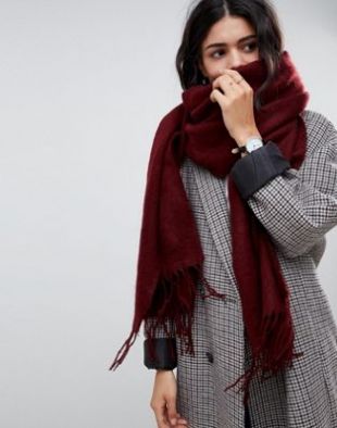 Écharpe longue tissée ultra douce à franges at asos.com