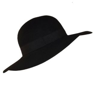 Chapeau capeline noir