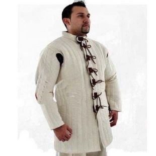 Costume Halloween nouveau médiéval Gambeson épais rembourré de costumes matelassé sca GN
