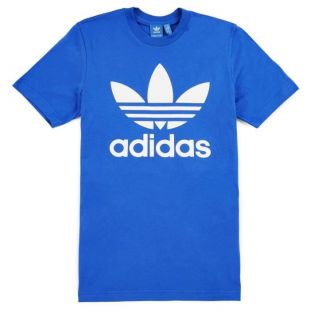 T-shirt Bleu Adidas Original Trefoil