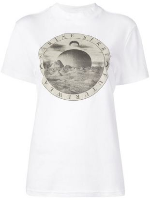 Marine Serre - Marine Serre Graphic Print T shirt