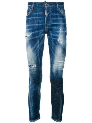 Dsquared2 Distressed Regular Jeans   Farfetch