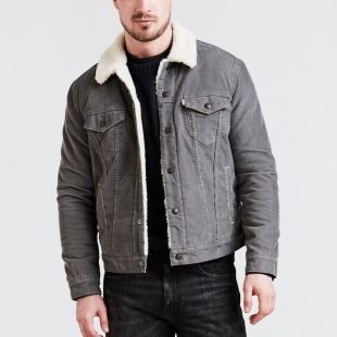 Levi's - Veste en jean Trucker Sherpa en velours