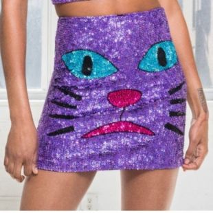 Discount Universe Purple Pussy Skirt