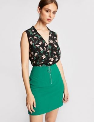 Morgan   Jupe courte avec zip apparent