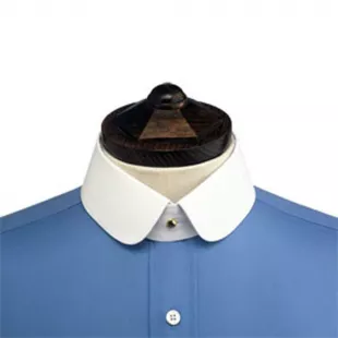 Double Rounded Starched Stiff Detachable Shirt Collar for your collarband shirt