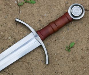 ROHAN réplique historique une main médiéval épée moyen âge bohème tchèque bataille Combat Costume armes fait main en cuir acier bras