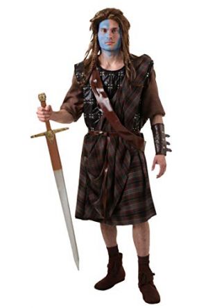Adult Braveheart William Wallace Costume Standard Brown