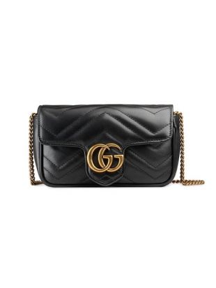 Gucci Super Mini Sac Porté Épaule GG Marmont Matelassé
