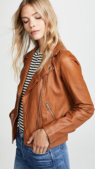 Madewell Washed Leather Moto Jacket
