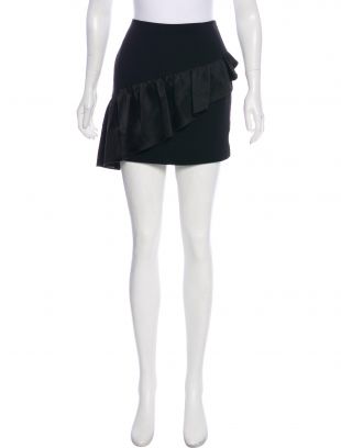 Cinq à Sept - Cinq A Sept Ruffle Accented Mini Skirt w/ Tags Size 6