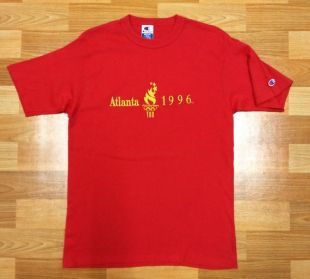 Vintage 90's 1996 Atlanta Olympic USA Champion Products T Shirt size M medium embroidered