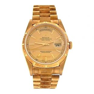 Rolex Day Date 18K Yellow Gold President Bracelet Automatic Men's Watch 18248