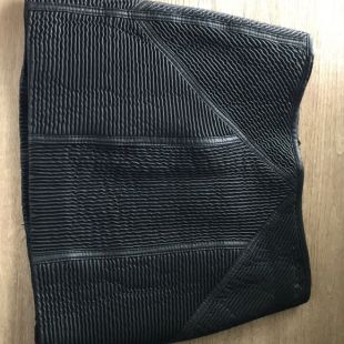 Free people leather mini skirt