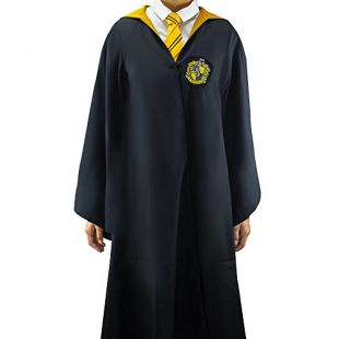 Cinereplicas - Harry Potter - Robe de Sorcier - Licence Officielle - Maison Poufsouffle - L - Noir et Jaune