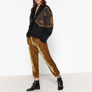 Pantalon droit, velours de soie MILO