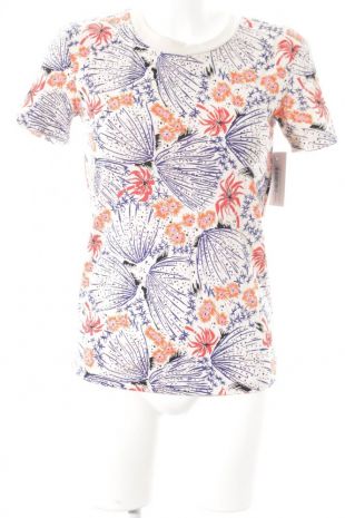 T shirts en mailles motif floral