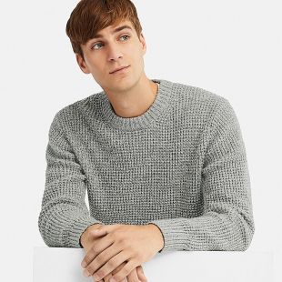 PULL EN MAILLE COL ROND HOMME | UNIQLO