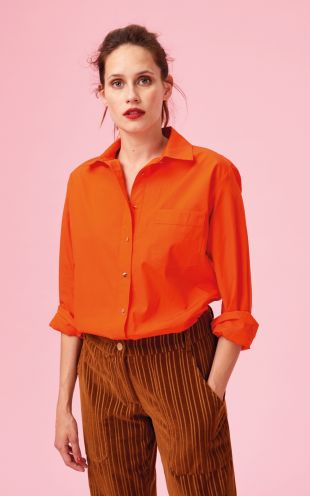 Chemise orange