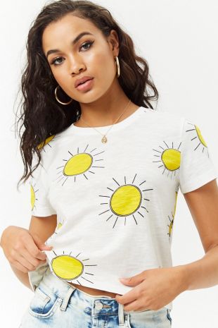 Forever 21 - Forever 21 Sun Print Tee